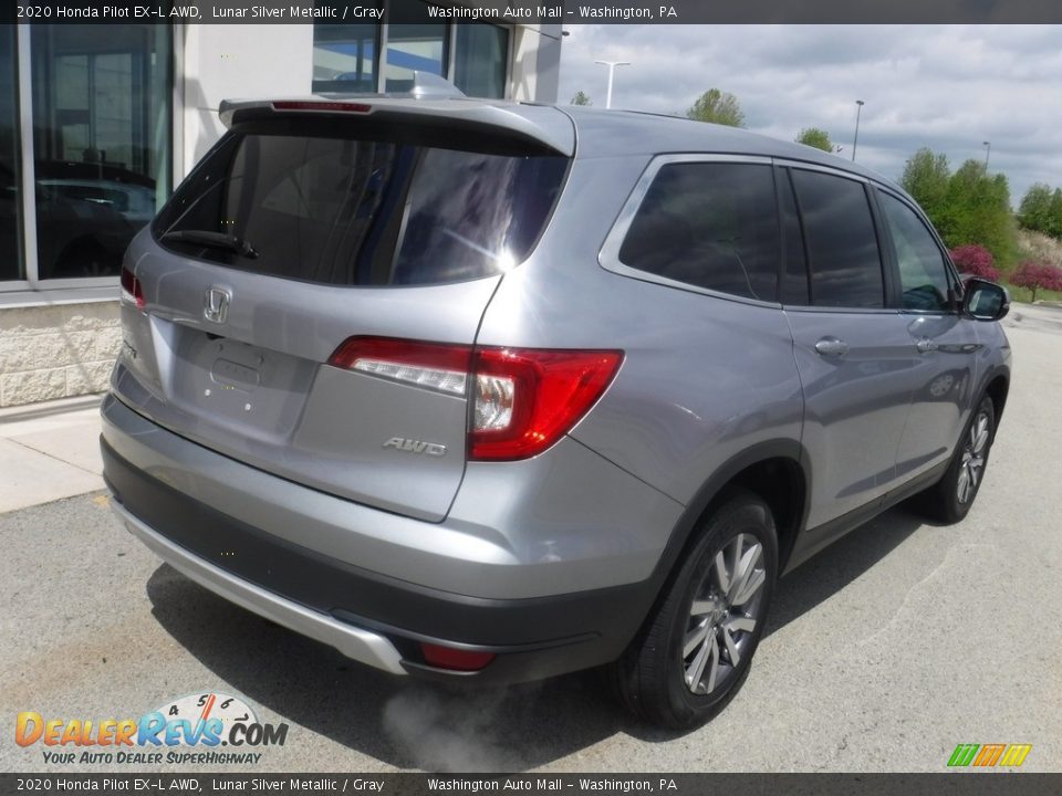 2020 Honda Pilot EX-L AWD Lunar Silver Metallic / Gray Photo #10