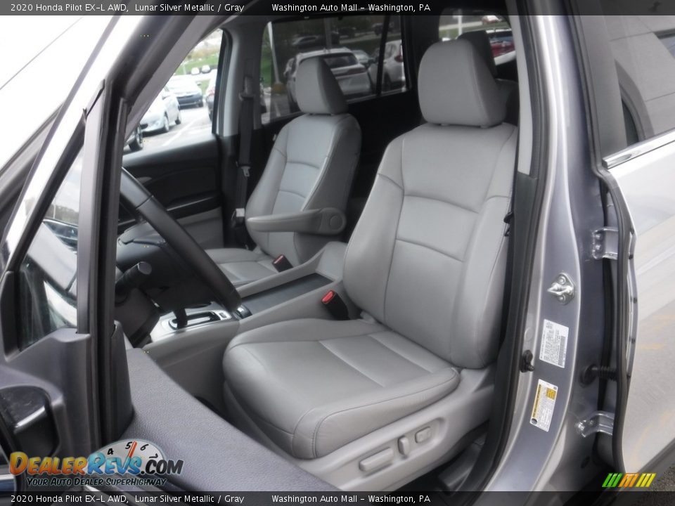 2020 Honda Pilot EX-L AWD Lunar Silver Metallic / Gray Photo #14