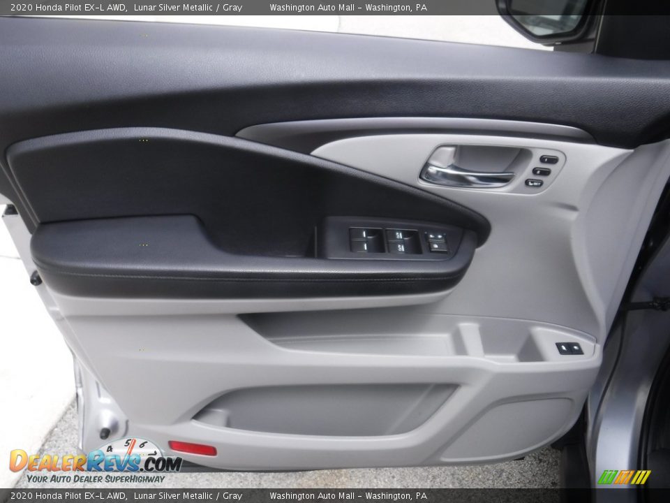 2020 Honda Pilot EX-L AWD Lunar Silver Metallic / Gray Photo #17