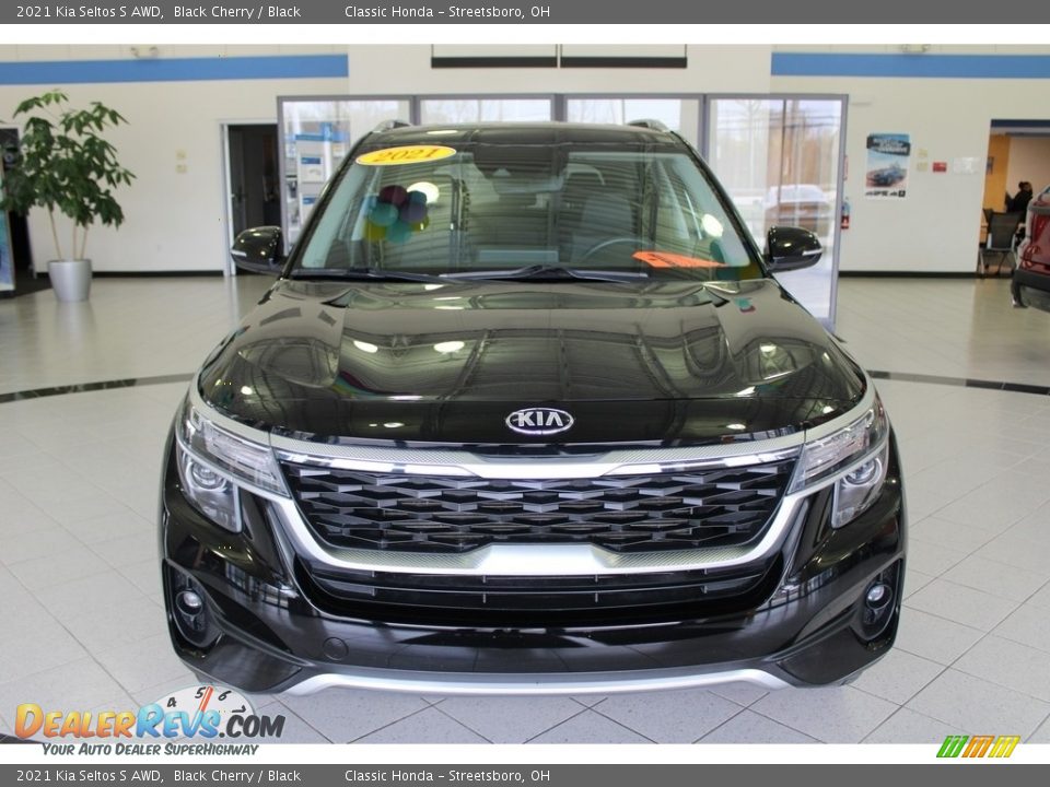 2021 Kia Seltos S AWD Black Cherry / Black Photo #2