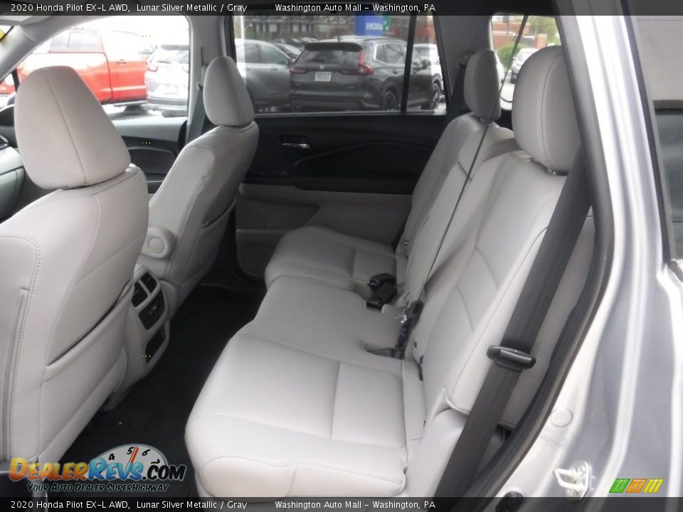 2020 Honda Pilot EX-L AWD Lunar Silver Metallic / Gray Photo #32