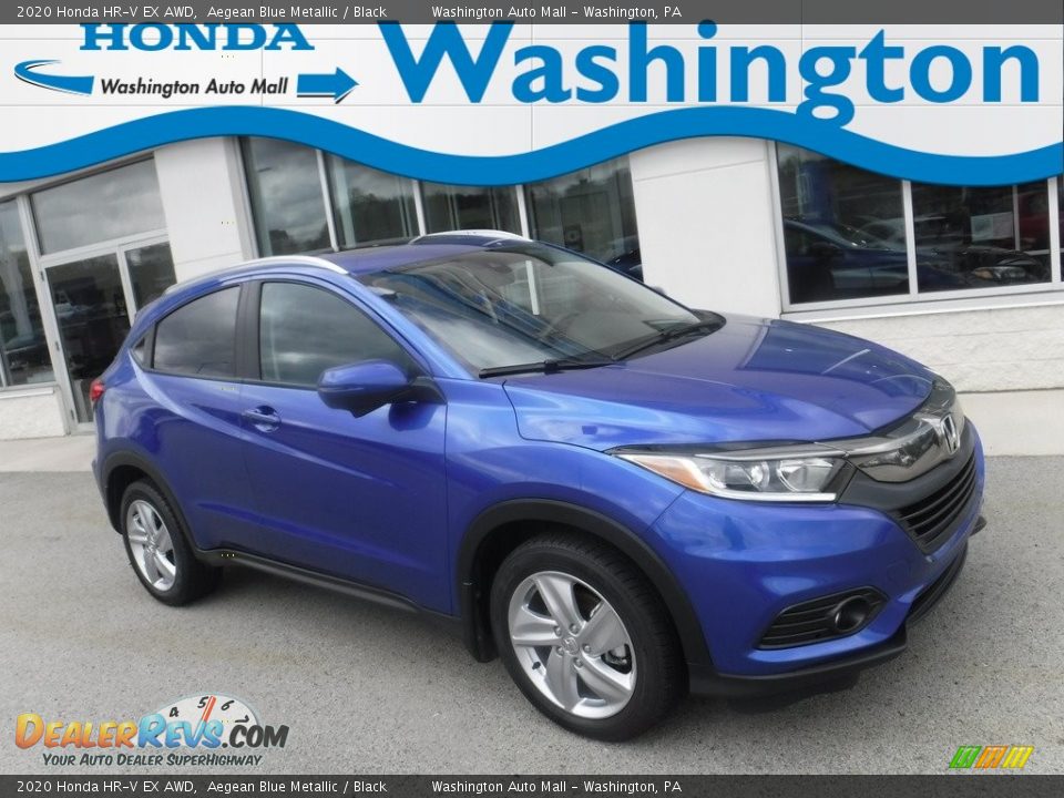 2020 Honda HR-V EX AWD Aegean Blue Metallic / Black Photo #1