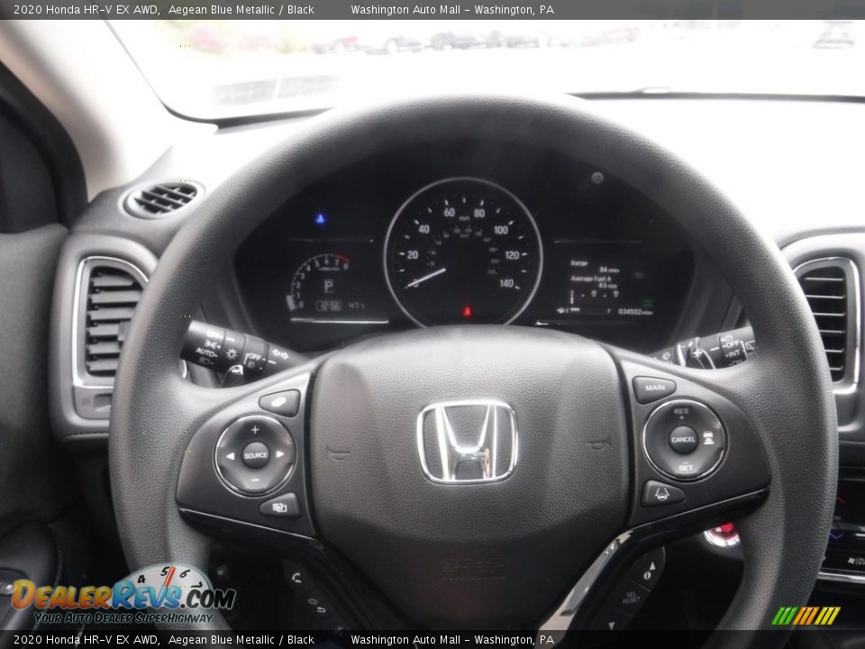 2020 Honda HR-V EX AWD Aegean Blue Metallic / Black Photo #25