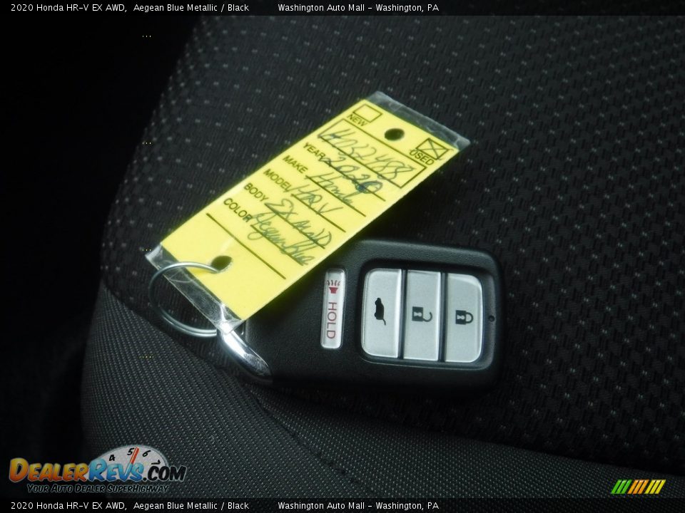 2020 Honda HR-V EX AWD Aegean Blue Metallic / Black Photo #30