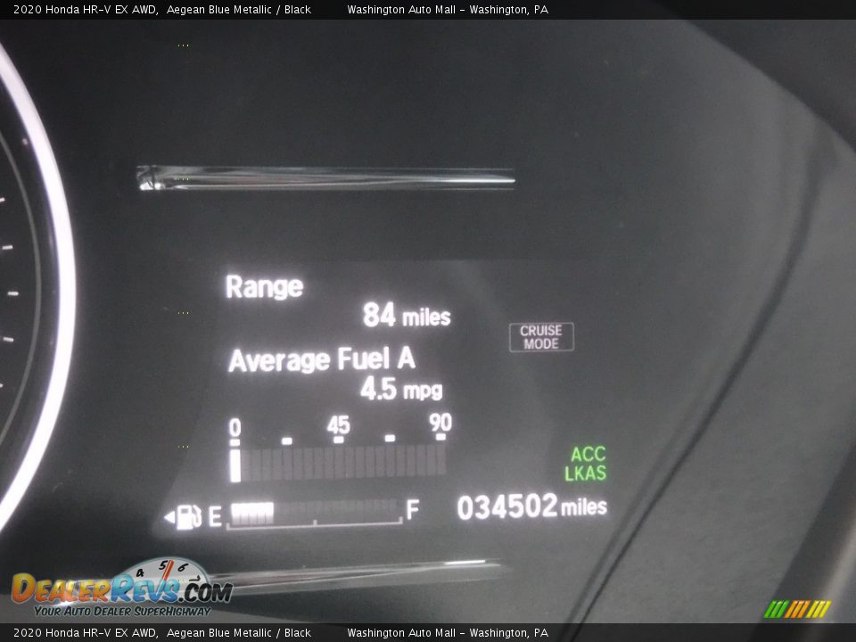 2020 Honda HR-V EX AWD Aegean Blue Metallic / Black Photo #33