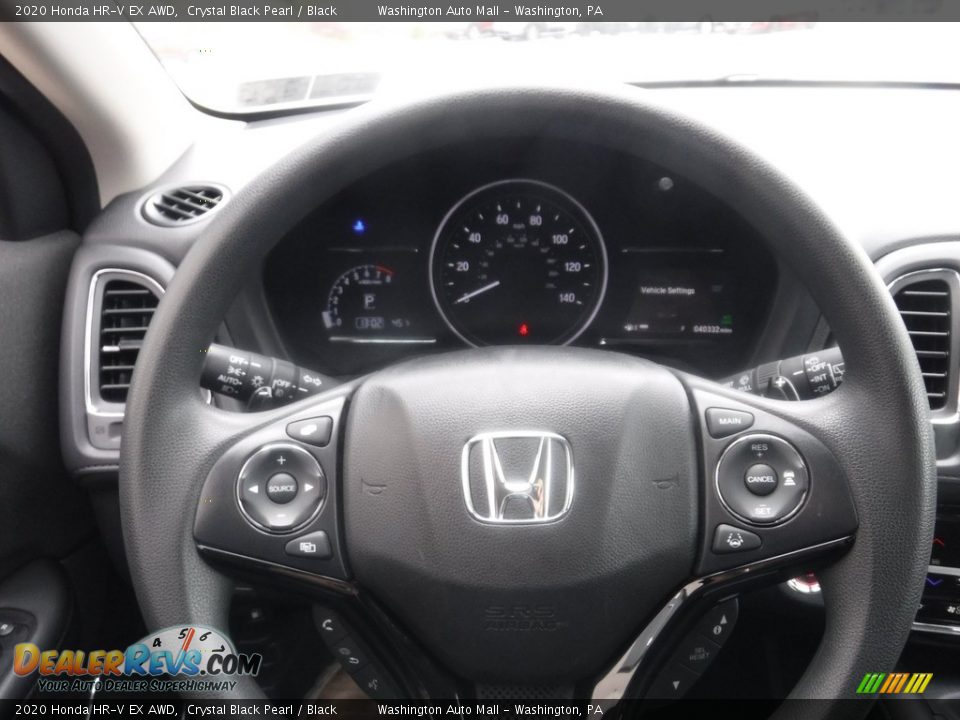 2020 Honda HR-V EX AWD Crystal Black Pearl / Black Photo #25