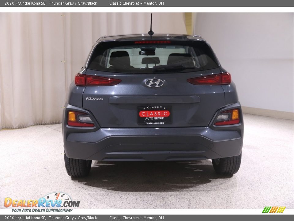 2020 Hyundai Kona SE Thunder Gray / Gray/Black Photo #17