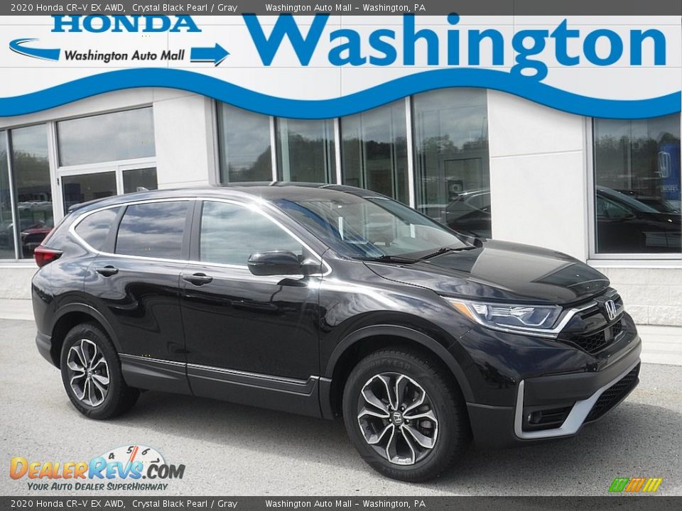 2020 Honda CR-V EX AWD Crystal Black Pearl / Gray Photo #1