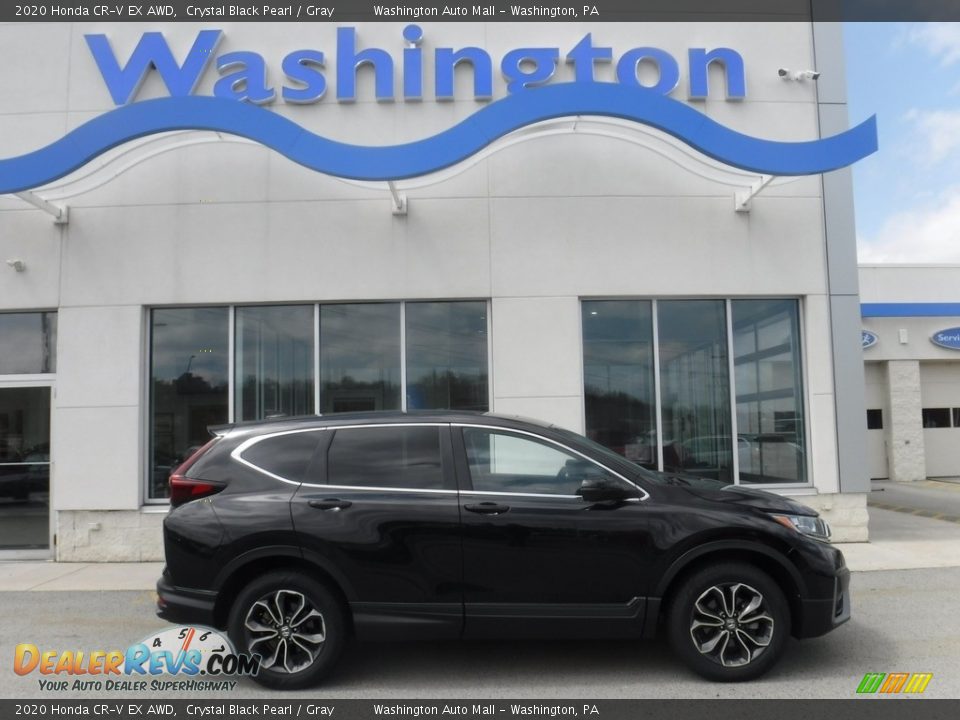 2020 Honda CR-V EX AWD Crystal Black Pearl / Gray Photo #2