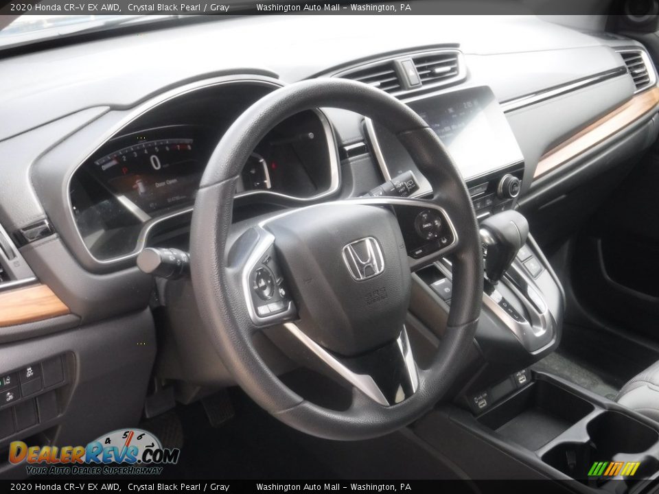 2020 Honda CR-V EX AWD Crystal Black Pearl / Gray Photo #16