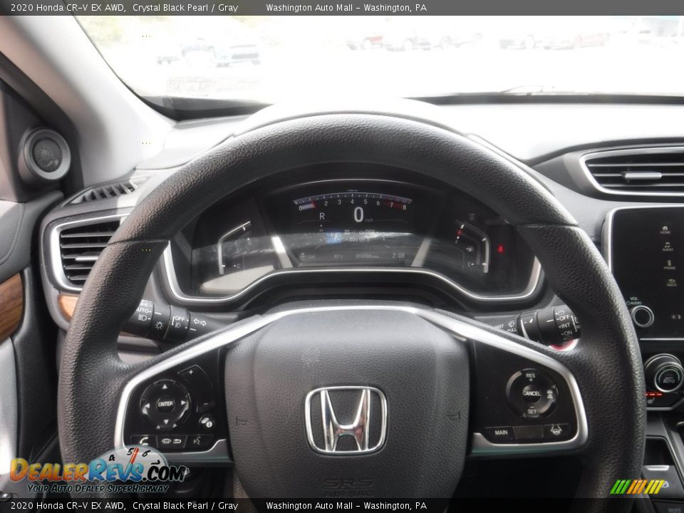 2020 Honda CR-V EX AWD Crystal Black Pearl / Gray Photo #26