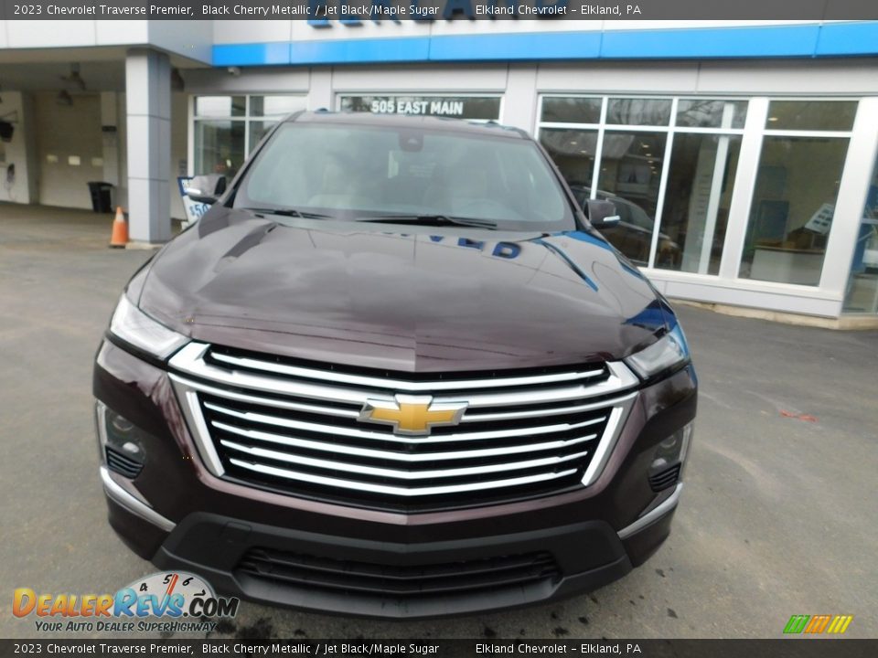 2023 Chevrolet Traverse Premier Black Cherry Metallic / Jet Black/Maple Sugar Photo #3