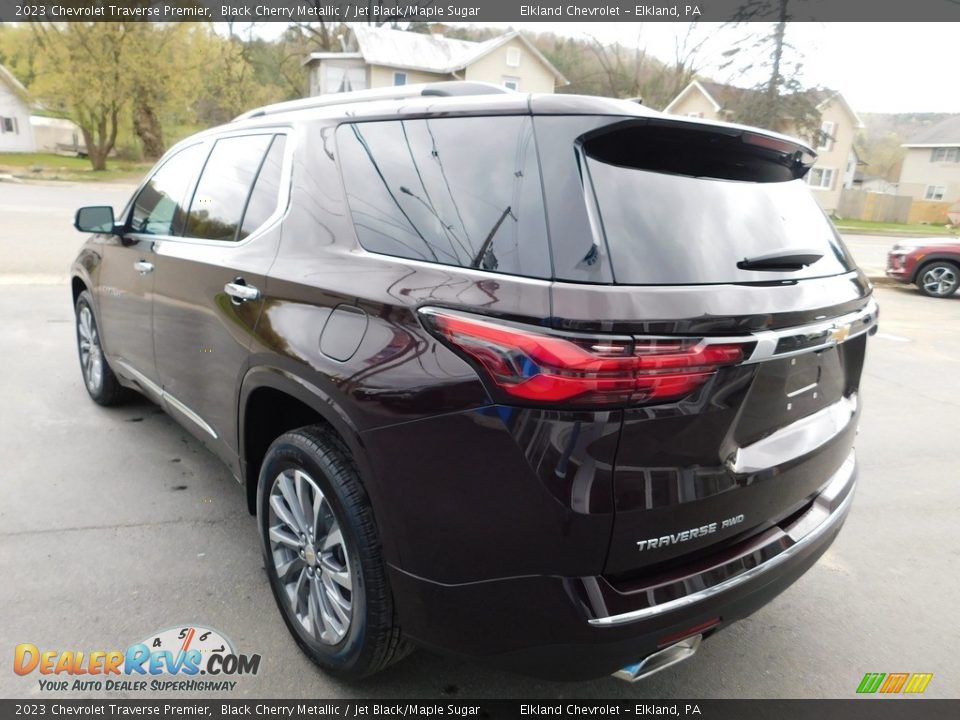 2023 Chevrolet Traverse Premier Black Cherry Metallic / Jet Black/Maple Sugar Photo #10