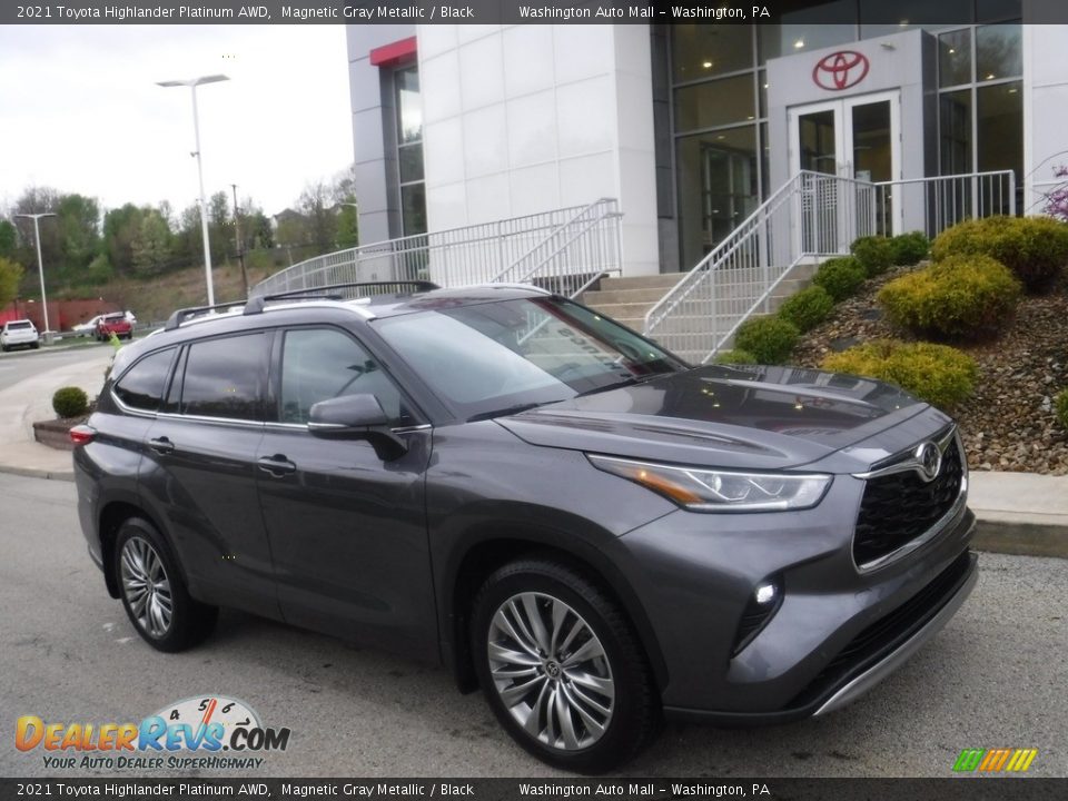 2021 Toyota Highlander Platinum AWD Magnetic Gray Metallic / Black Photo #1