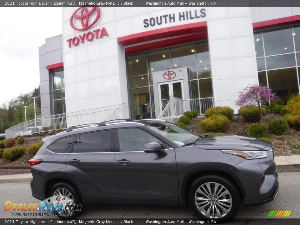 2021 Toyota Highlander Platinum AWD Magnetic Gray Metallic / Black Photo #2