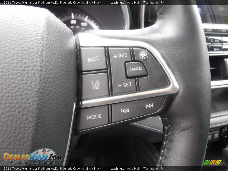 2021 Toyota Highlander Platinum AWD Magnetic Gray Metallic / Black Photo #11