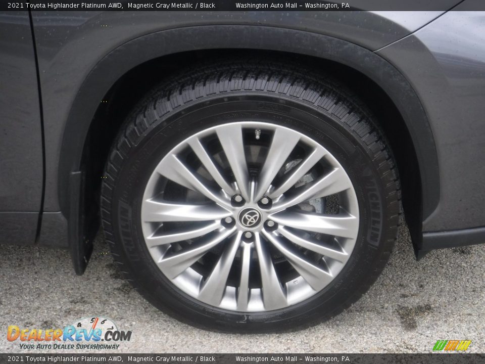 2021 Toyota Highlander Platinum AWD Magnetic Gray Metallic / Black Photo #12