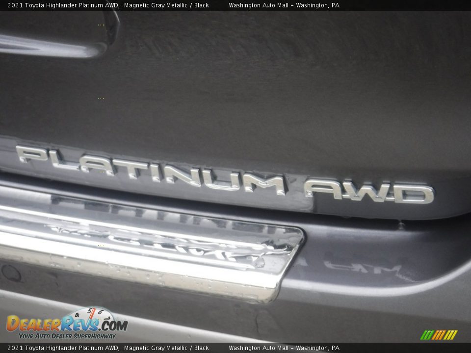 2021 Toyota Highlander Platinum AWD Magnetic Gray Metallic / Black Photo #19