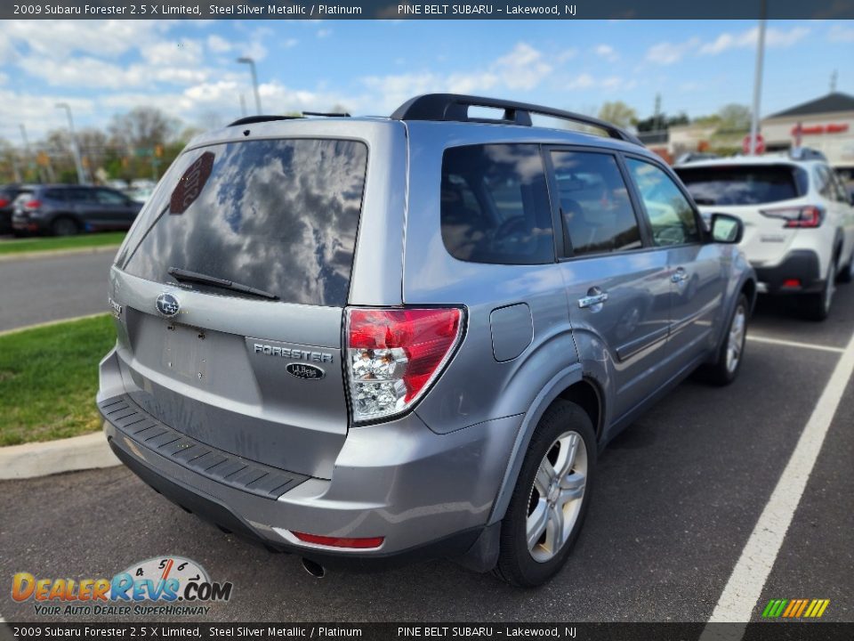 2009 Subaru Forester 2.5 X Limited Steel Silver Metallic / Platinum Photo #4