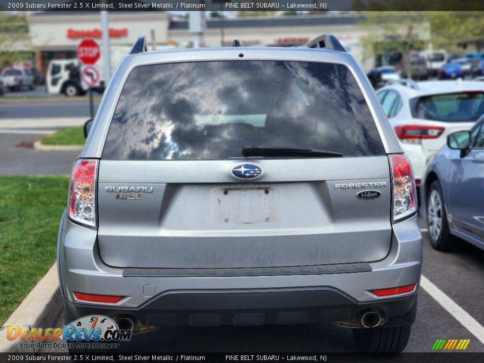 2009 Subaru Forester 2.5 X Limited Steel Silver Metallic / Platinum Photo #6