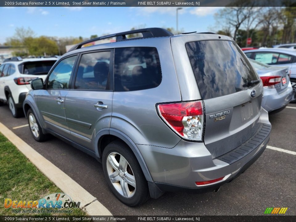 2009 Subaru Forester 2.5 X Limited Steel Silver Metallic / Platinum Photo #7