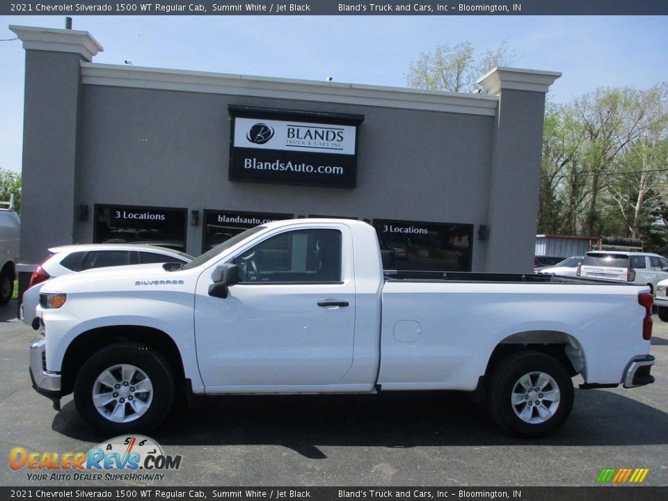 2021 Chevrolet Silverado 1500 WT Regular Cab Summit White / Jet Black Photo #1