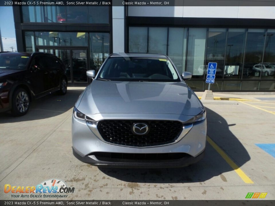 2023 Mazda CX-5 S Premium AWD Sonic Silver Metallic / Black Photo #2
