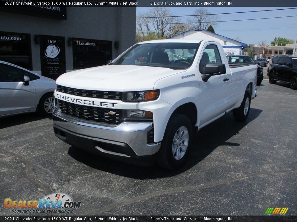 2021 Chevrolet Silverado 1500 WT Regular Cab Summit White / Jet Black Photo #2