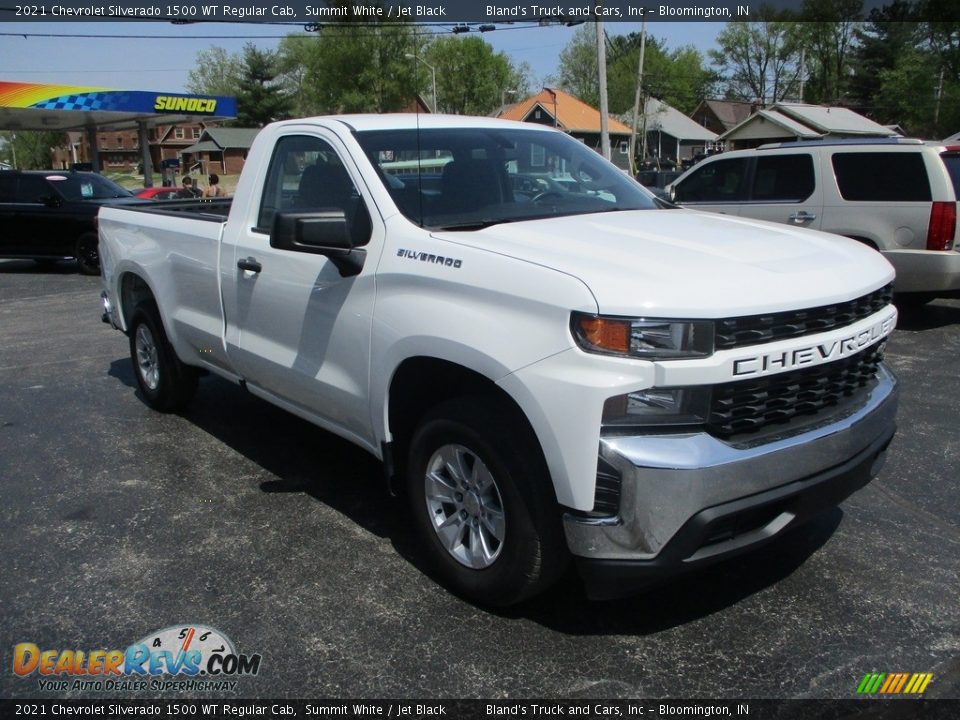 2021 Chevrolet Silverado 1500 WT Regular Cab Summit White / Jet Black Photo #5