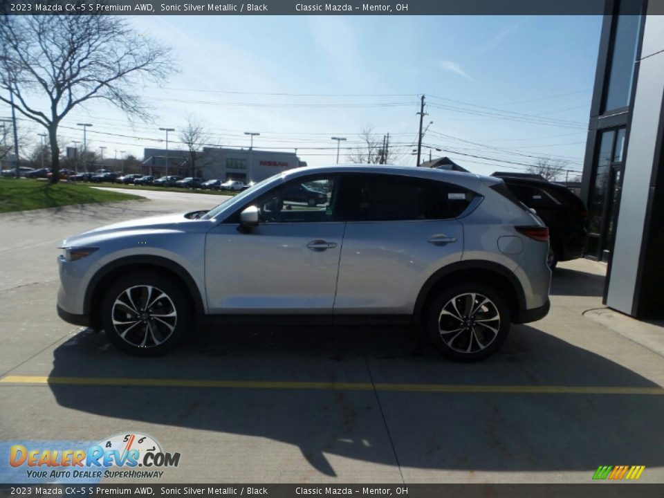 2023 Mazda CX-5 S Premium AWD Sonic Silver Metallic / Black Photo #6
