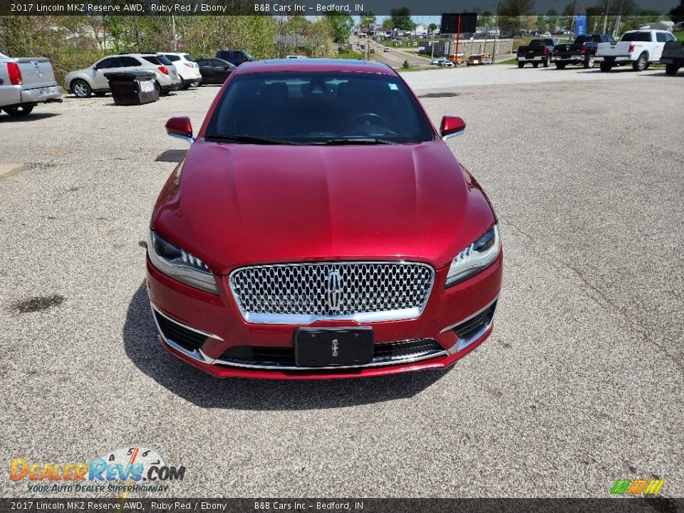 2017 Lincoln MKZ Reserve AWD Ruby Red / Ebony Photo #7