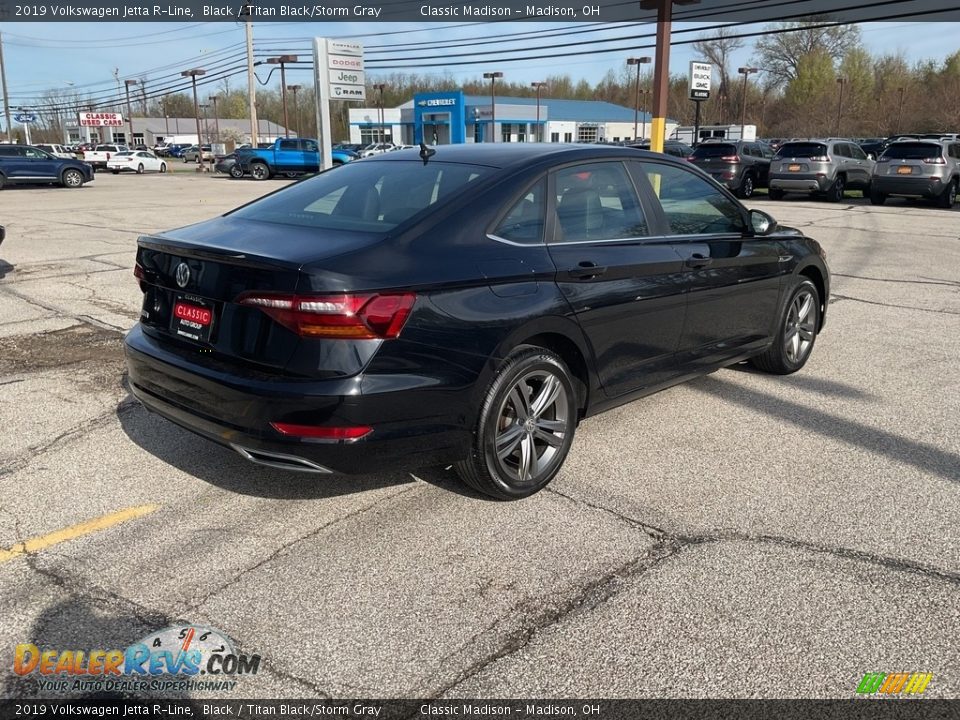 2019 Volkswagen Jetta R-Line Black / Titan Black/Storm Gray Photo #8