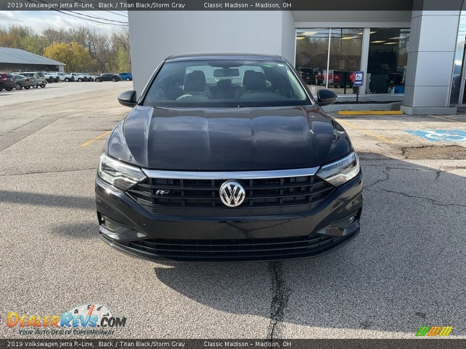 2019 Volkswagen Jetta R-Line Black / Titan Black/Storm Gray Photo #10