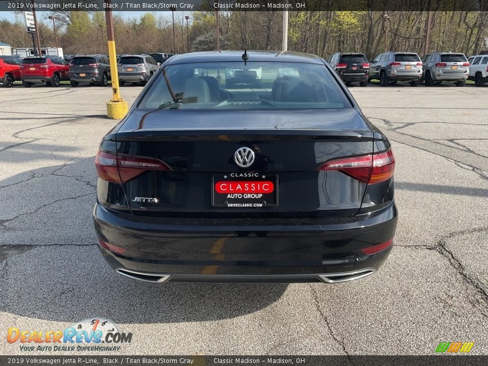 2019 Volkswagen Jetta R-Line Black / Titan Black/Storm Gray Photo #11