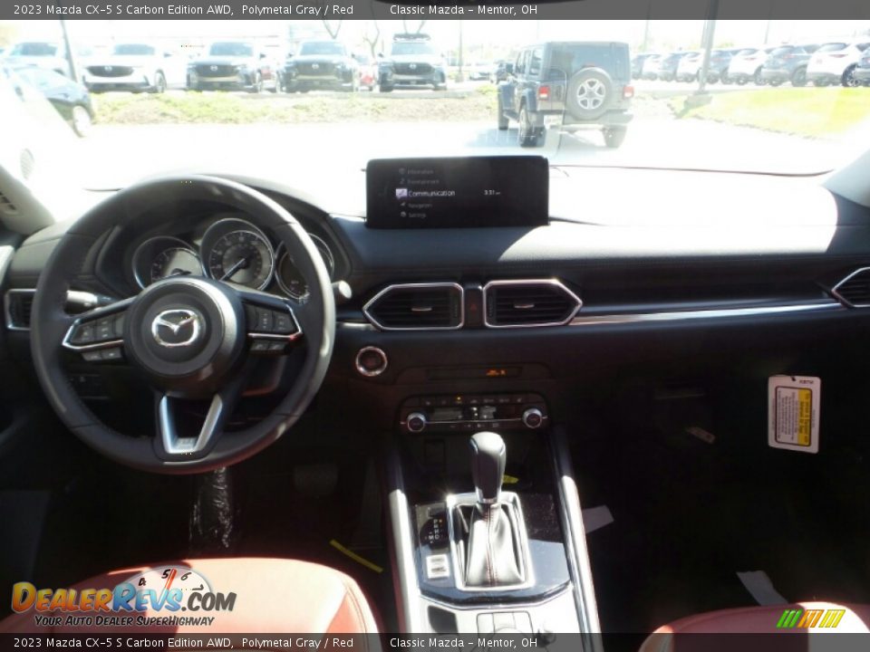 2023 Mazda CX-5 S Carbon Edition AWD Polymetal Gray / Red Photo #3