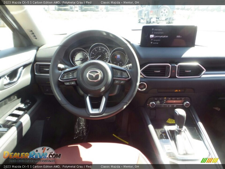 2023 Mazda CX-5 S Carbon Edition AWD Polymetal Gray / Red Photo #4