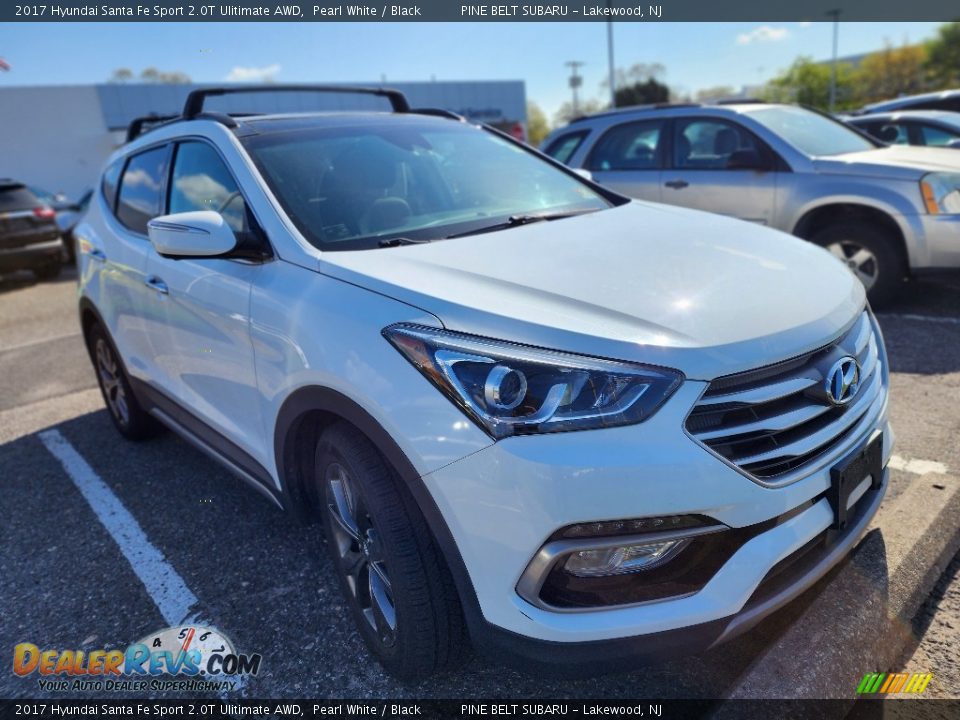 2017 Hyundai Santa Fe Sport 2.0T Ulitimate AWD Pearl White / Black Photo #2