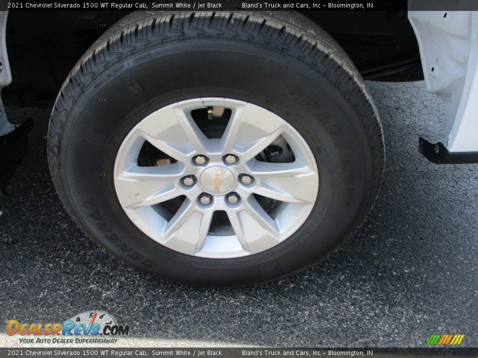 2021 Chevrolet Silverado 1500 WT Regular Cab Summit White / Jet Black Photo #22