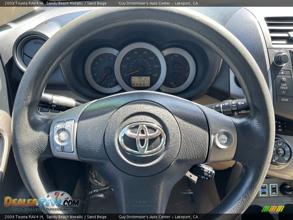 2009 Toyota RAV4 I4 Steering Wheel Photo #8