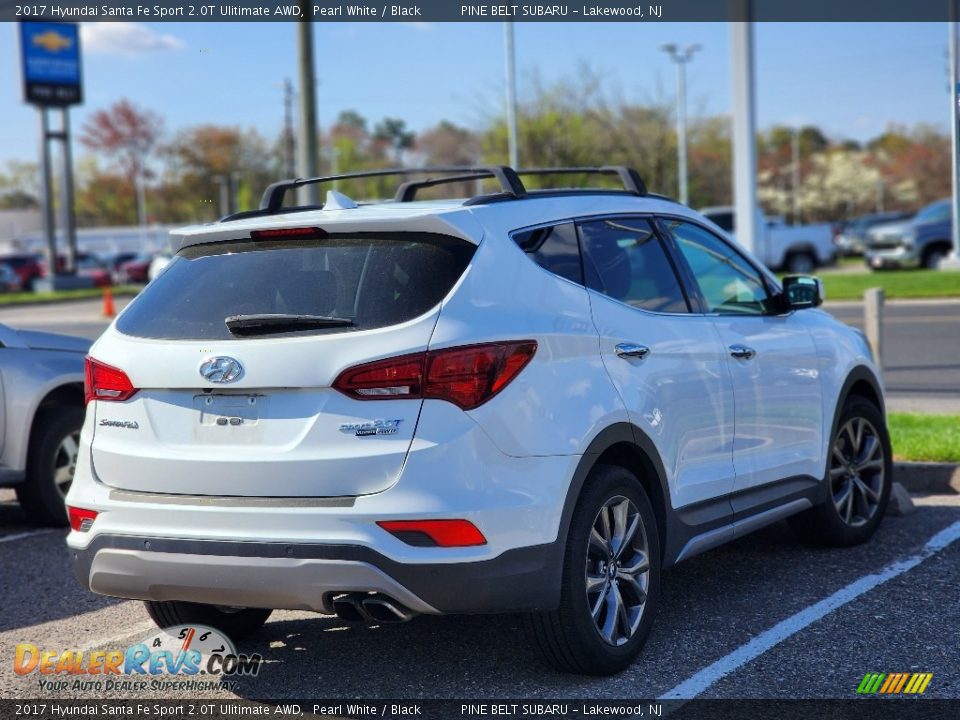 2017 Hyundai Santa Fe Sport 2.0T Ulitimate AWD Pearl White / Black Photo #7