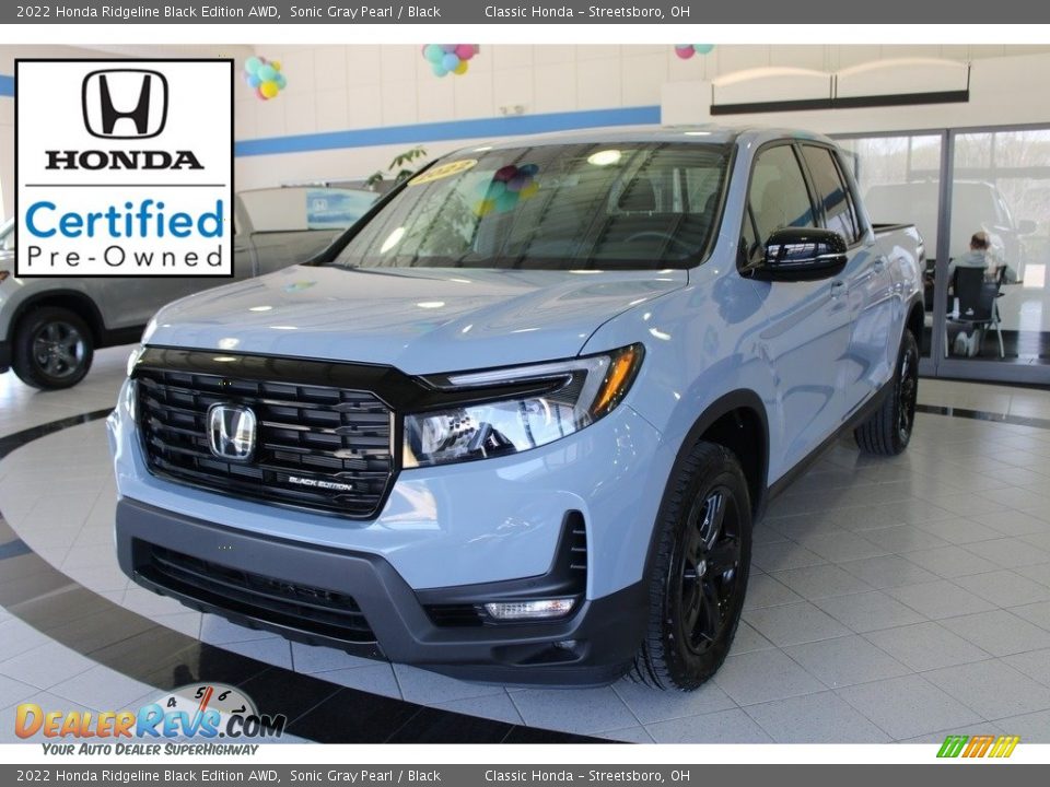 2022 Honda Ridgeline Black Edition AWD Sonic Gray Pearl / Black Photo #1