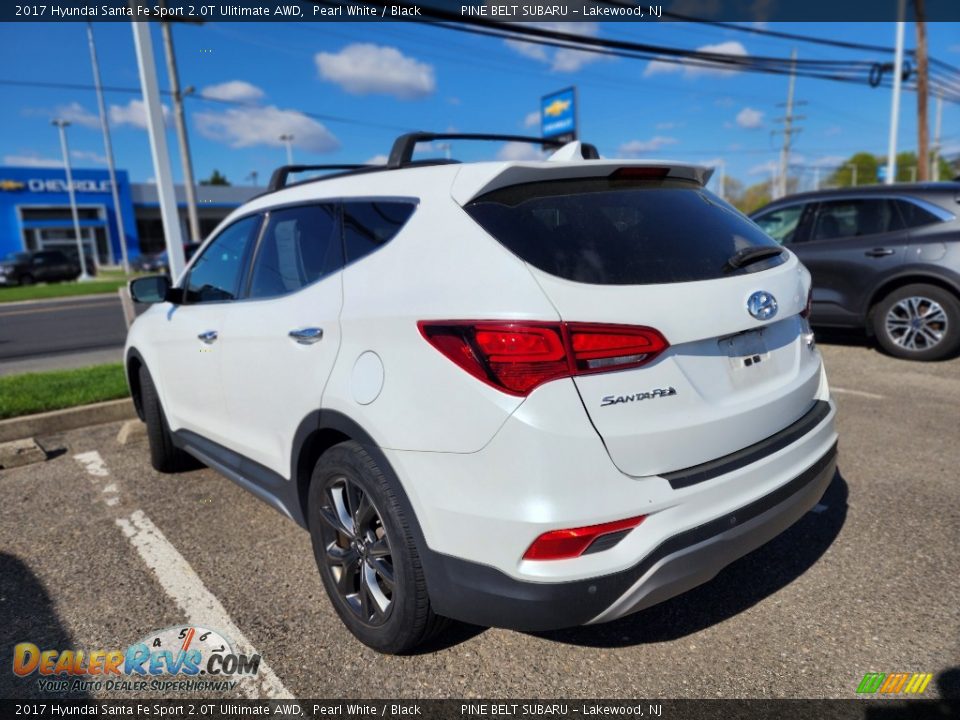 2017 Hyundai Santa Fe Sport 2.0T Ulitimate AWD Pearl White / Black Photo #9