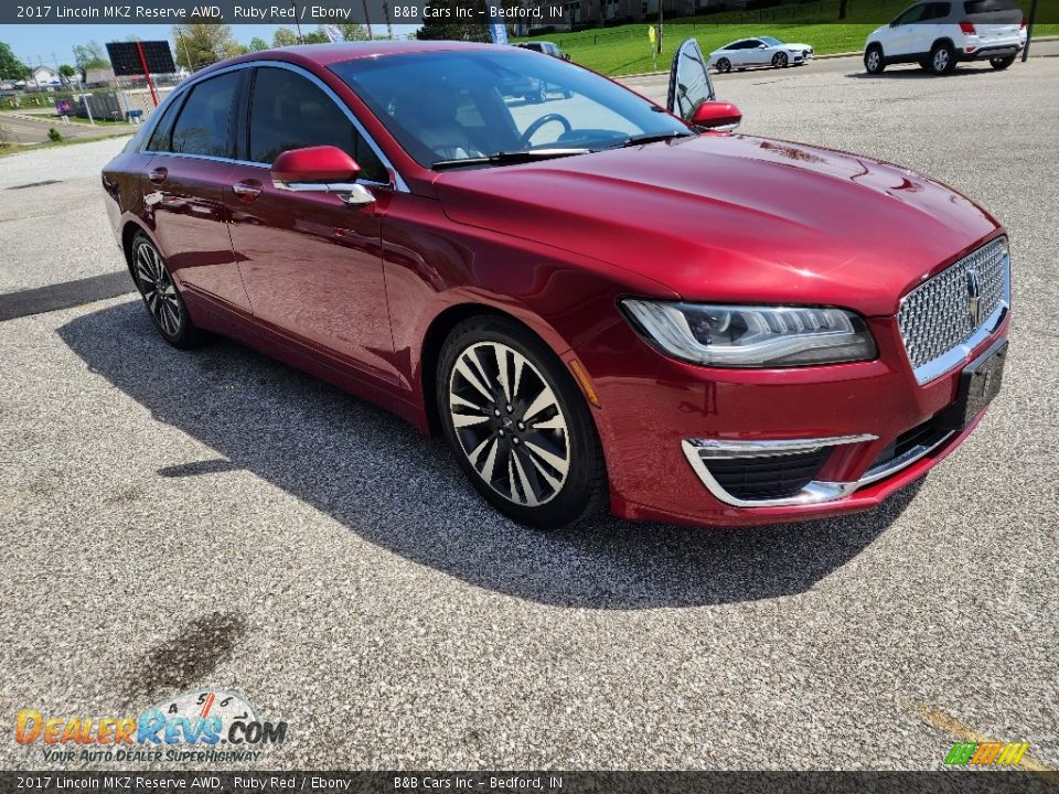 2017 Lincoln MKZ Reserve AWD Ruby Red / Ebony Photo #25