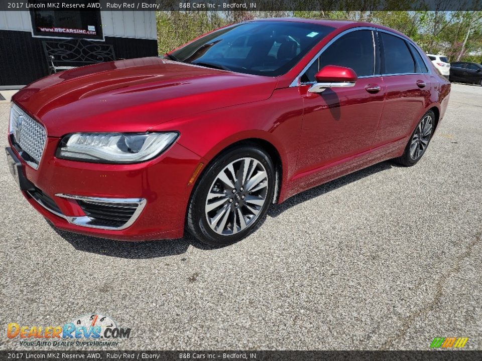 2017 Lincoln MKZ Reserve AWD Ruby Red / Ebony Photo #26