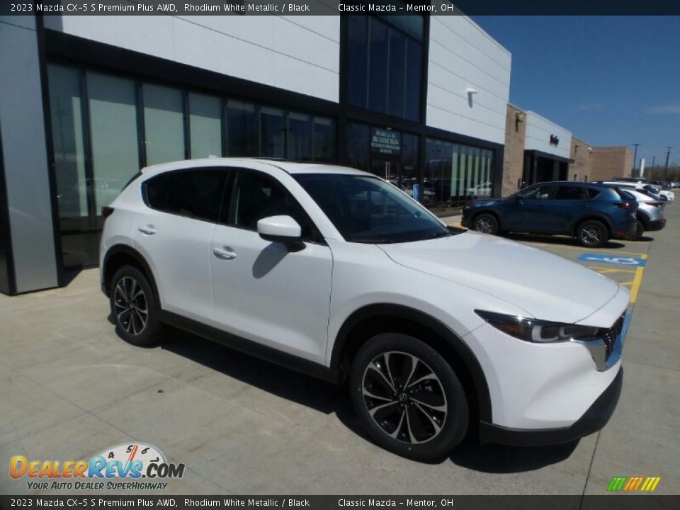 2023 Mazda CX-5 S Premium Plus AWD Rhodium White Metallic / Black Photo #1