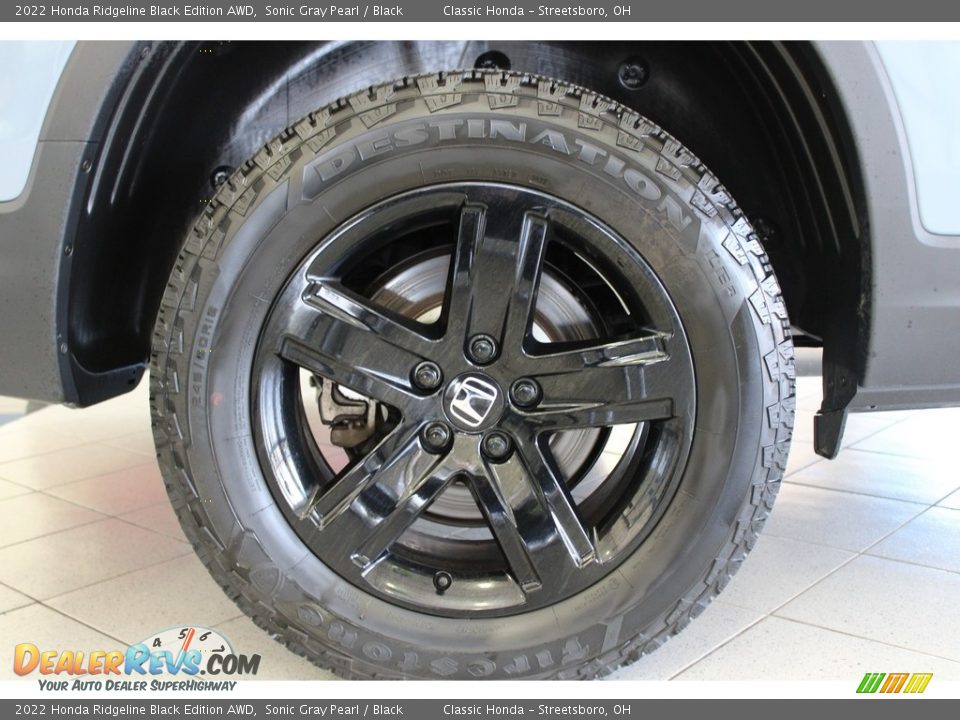 2022 Honda Ridgeline Black Edition AWD Wheel Photo #7