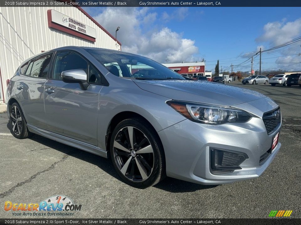 2018 Subaru Impreza 2.0i Sport 5-Door Ice Silver Metallic / Black Photo #1