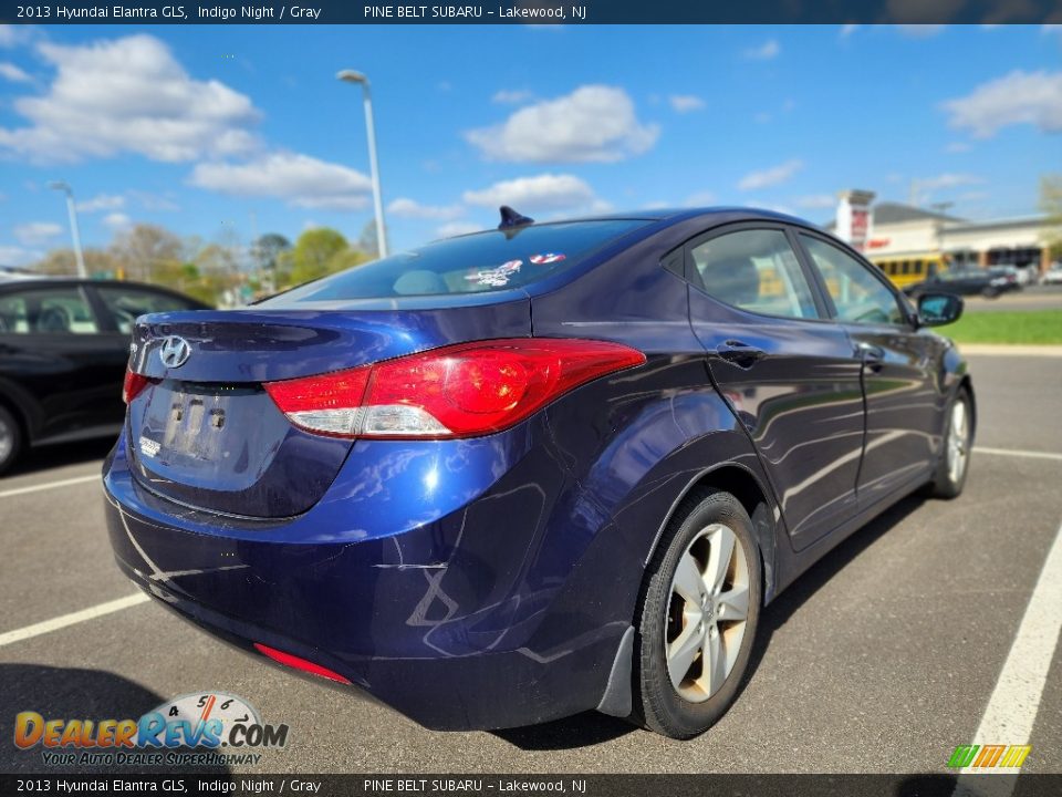 2013 Hyundai Elantra GLS Indigo Night / Gray Photo #6