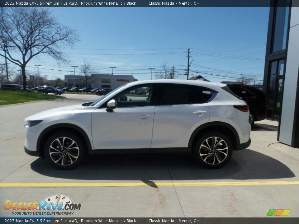 2023 Mazda CX-5 S Premium Plus AWD Rhodium White Metallic / Black Photo #6