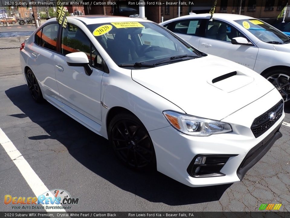 2020 Subaru WRX Premium Crystal White Pearl / Carbon Black Photo #2